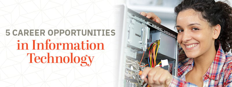 5 career opportunities in information technology